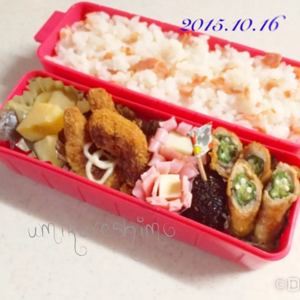 Snapdishの料理写真:10/16  娘ちゃん弁当|うみさん