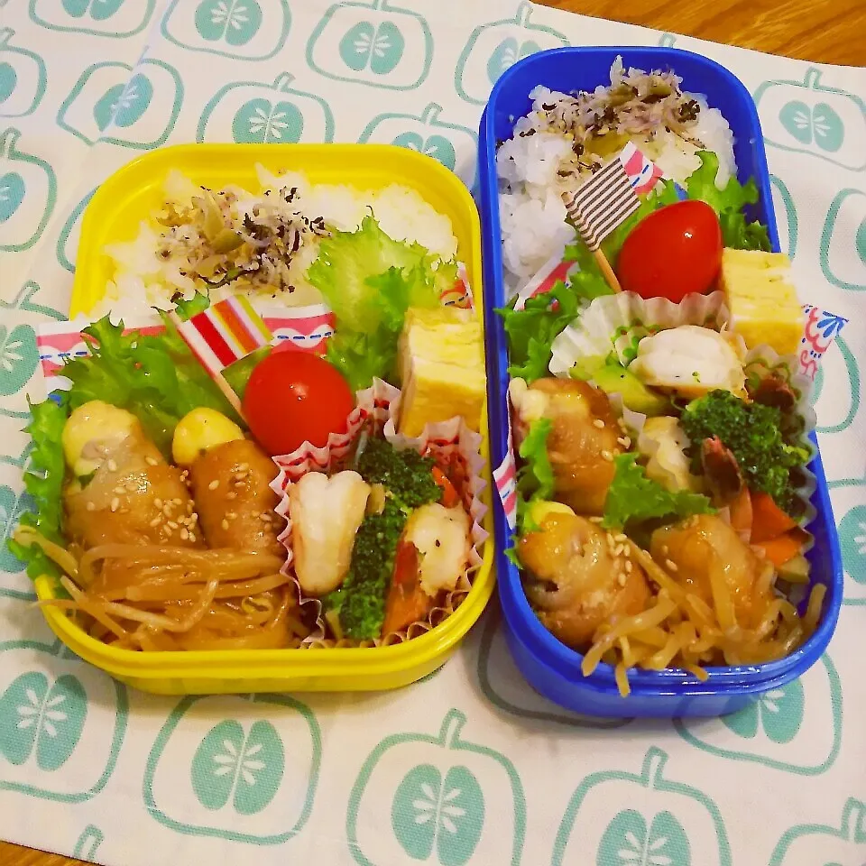 Snapdishの料理写真:お父ちゃん&娘のお弁当|OBENTOさん