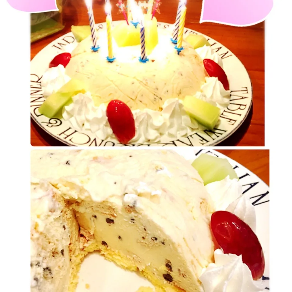 手作りアイスケーキ🎂|harutomomamaさん