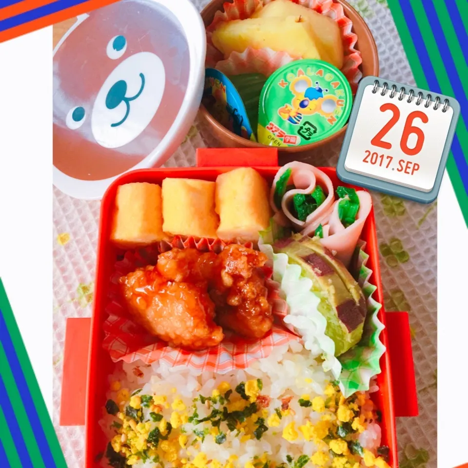 からあげ息子くんお弁当|harutomomamaさん