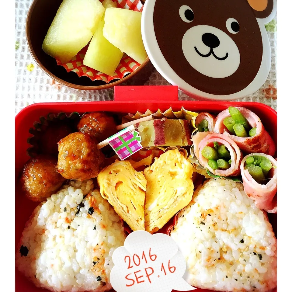 Snapdishの料理写真:息子くんお弁当|harutomomamaさん