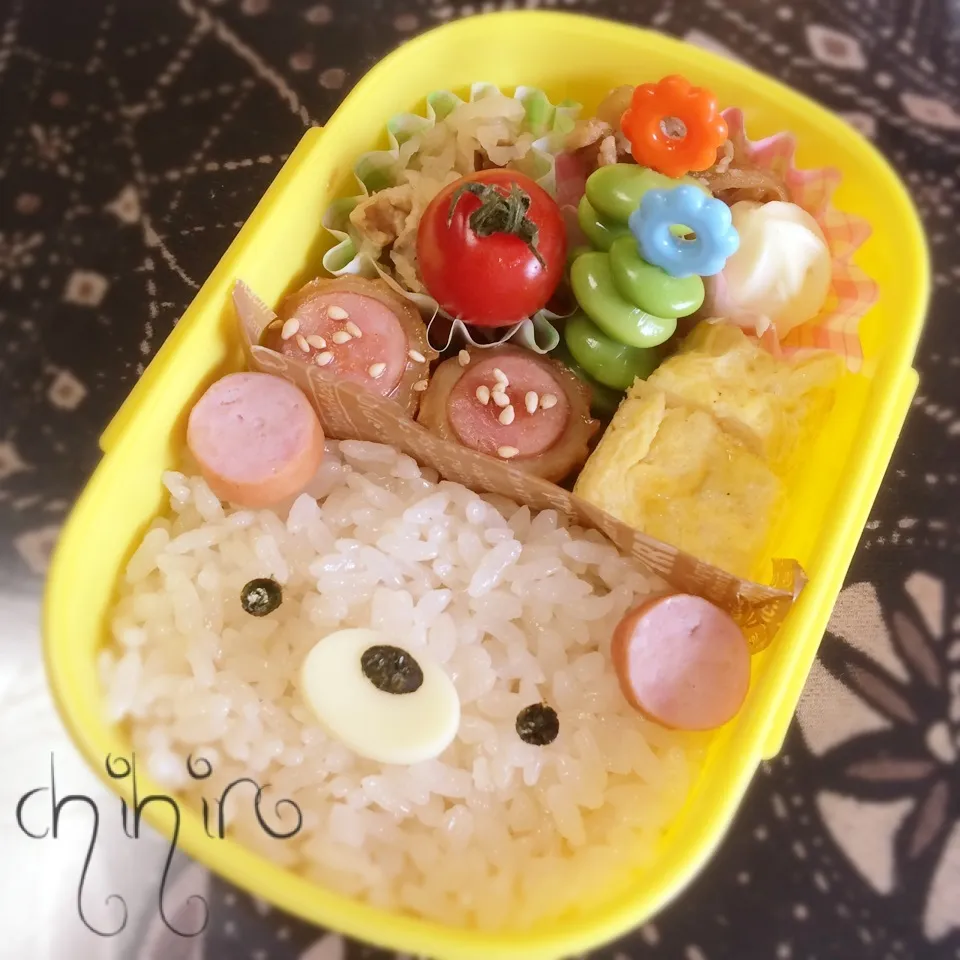 くまちゃん弁当♡キャラ弁|ちぃさん