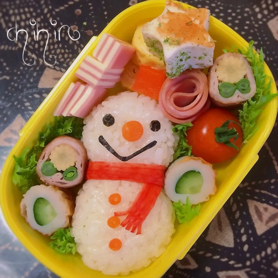 雪だるまちゃん弁当♡|ちぃさん