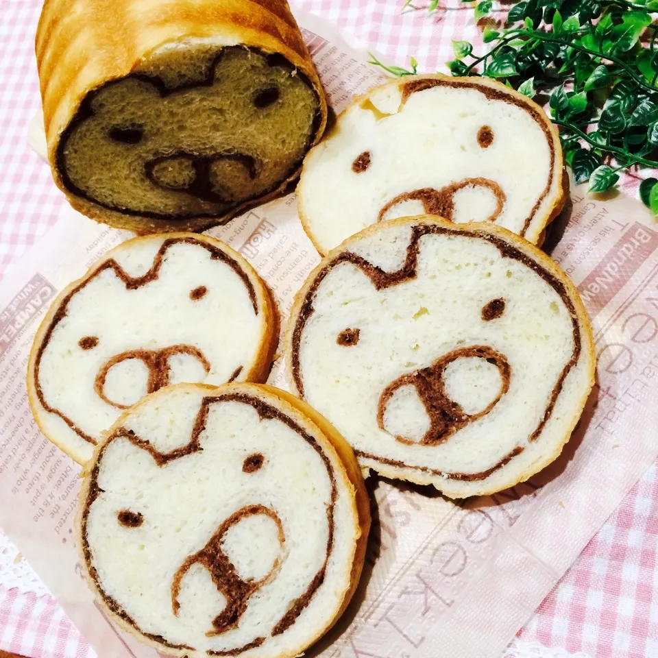 うさまる…ならぬ、ぶさまるラウンド食パン꒰✘Д✘◍꒱|ゆこぽ♡さん