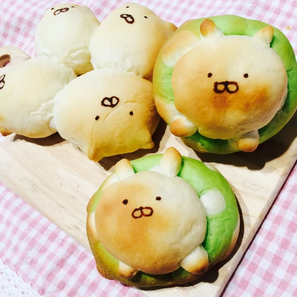 Snapdishの料理写真:焼き過ぎた꒰꒪꒫꒪꒱うさまるパンシリーズ|ゆこぽ♡さん