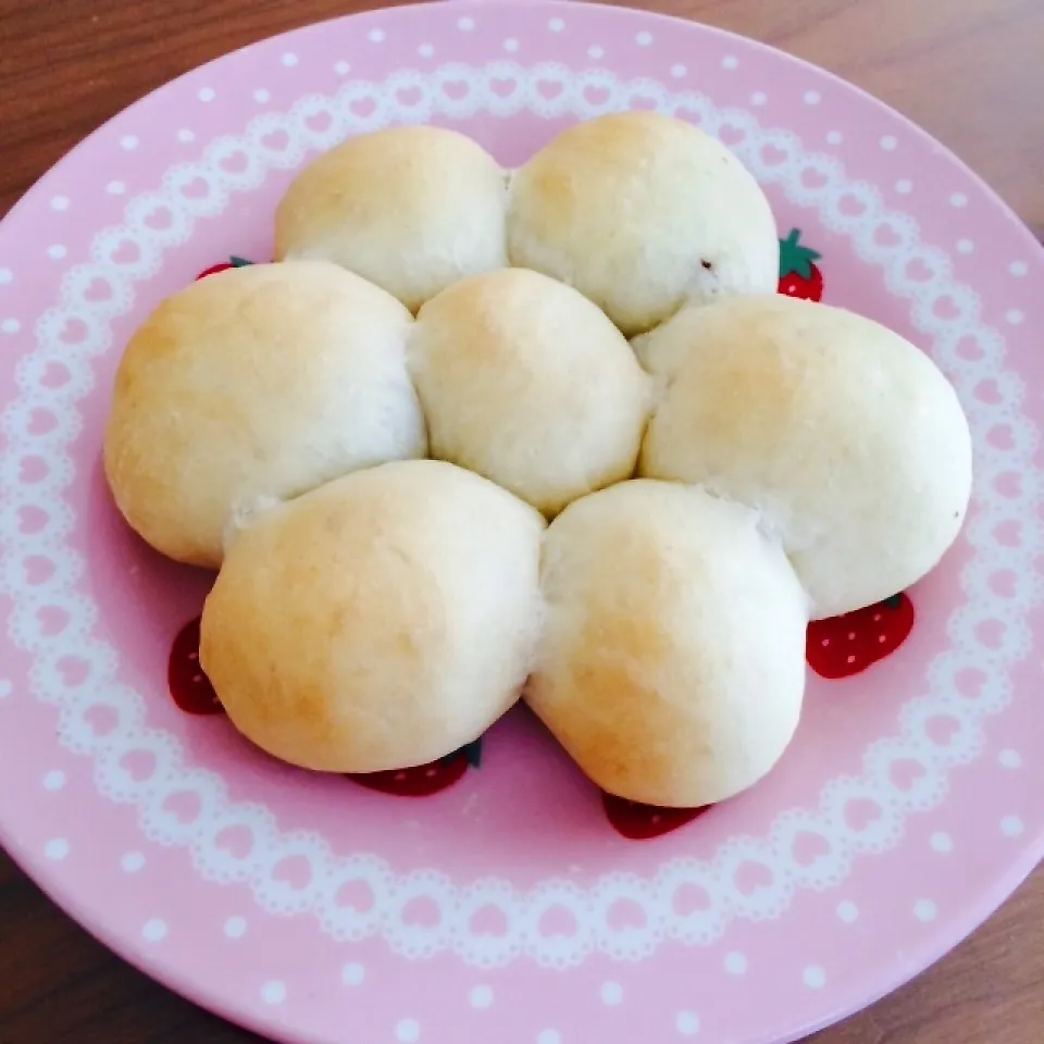 ふわふわお花のちぎりパン♡|ゆこぽ♡さん