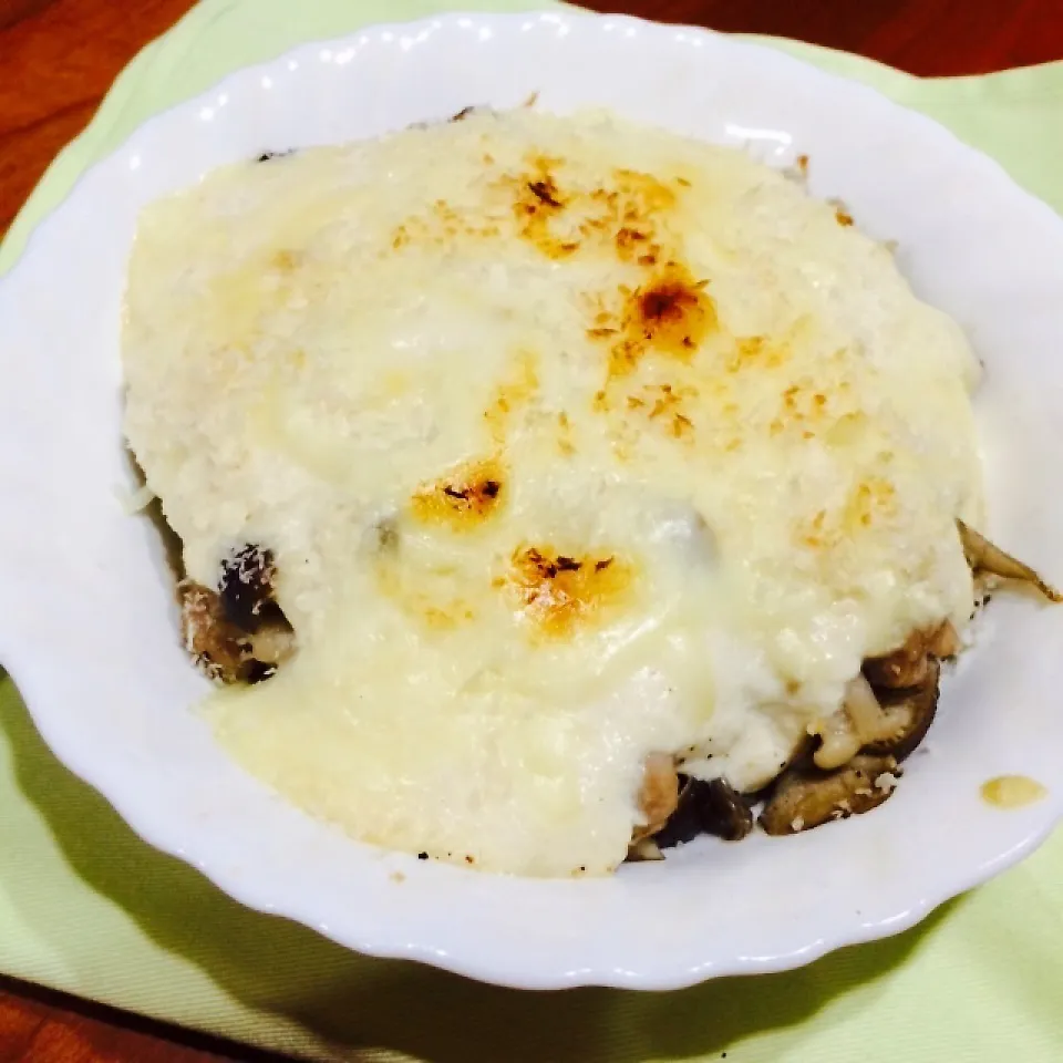 Snapdishの料理写真:お豆腐のホワイトソースドリア♡|ゆこぽ♡さん