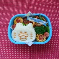 今日のお弁当🍙ノラネコぐんだんたんじょうび🎂|yukitさん