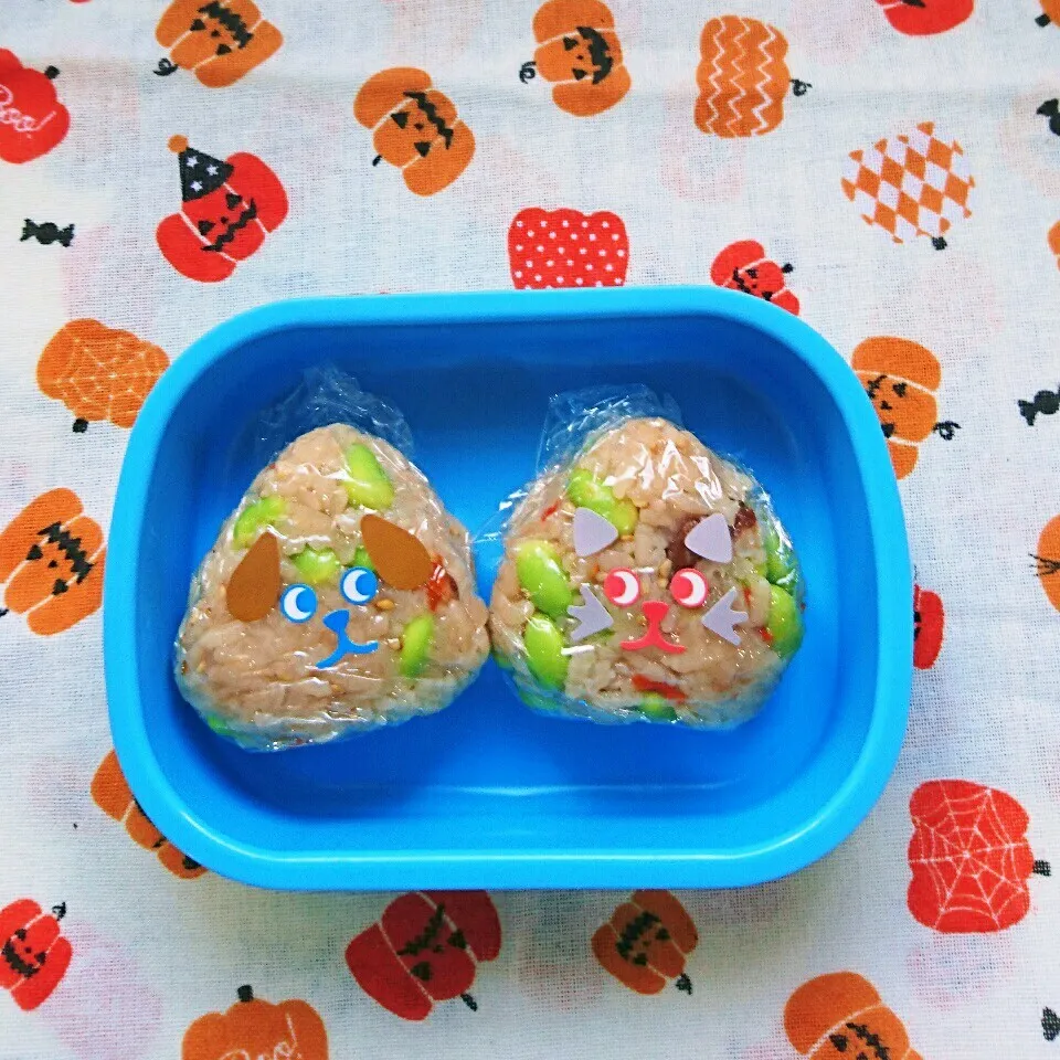 Snapdishの料理写真:今日のお弁当🍙枝豆炊き込みご飯|yukitさん