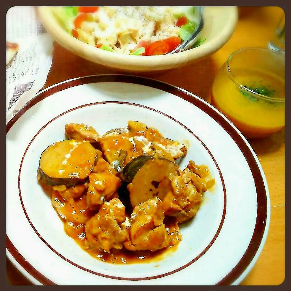 黒大根と鶏肉のトマト煮込み|meggyさん