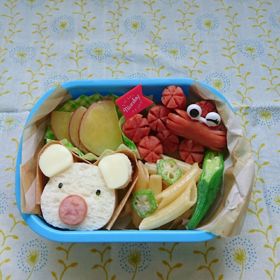 今日のお弁当🍙ペネロペサンドイッチ🐨|yukitさん