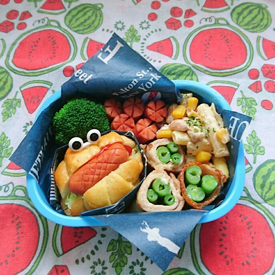 今日のお弁当🍙手作りホットドッグ☺✨|yukitさん