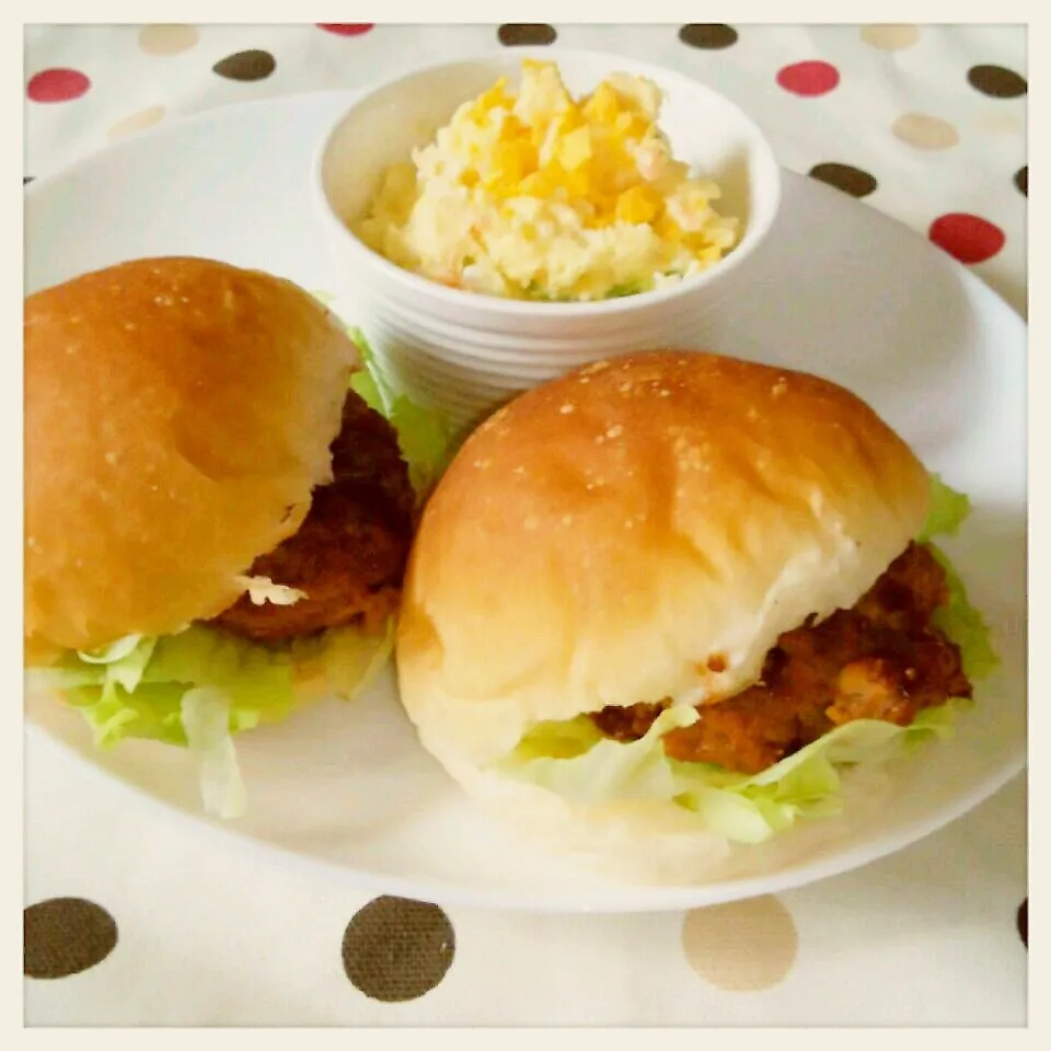 半分大豆のハンバーガー|meggyさん