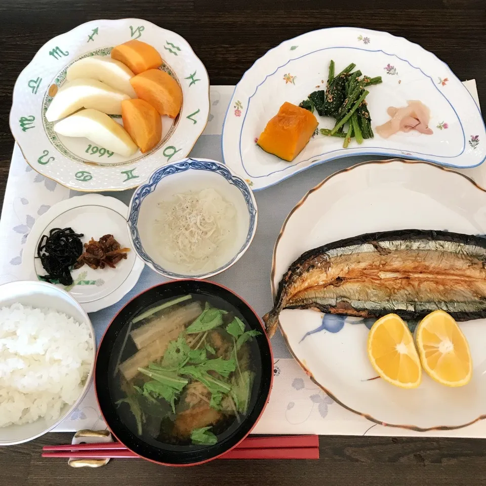 今日のサンマの朝食|tamemitiさん