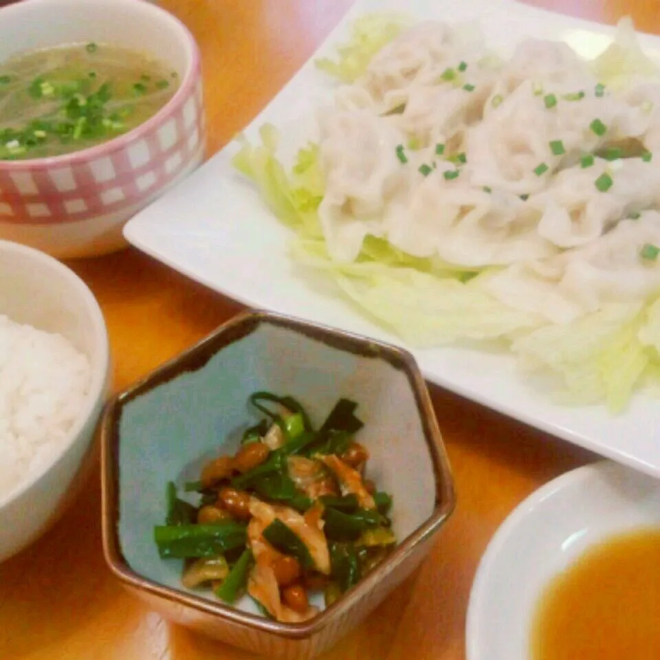 つるつる水餃子の晩ごはん|meggyさん