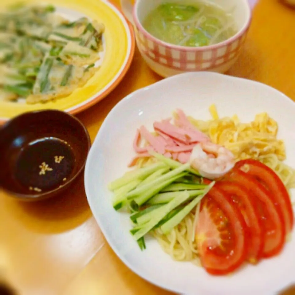 今年初の冷やし中華の晩ごはん|meggyさん