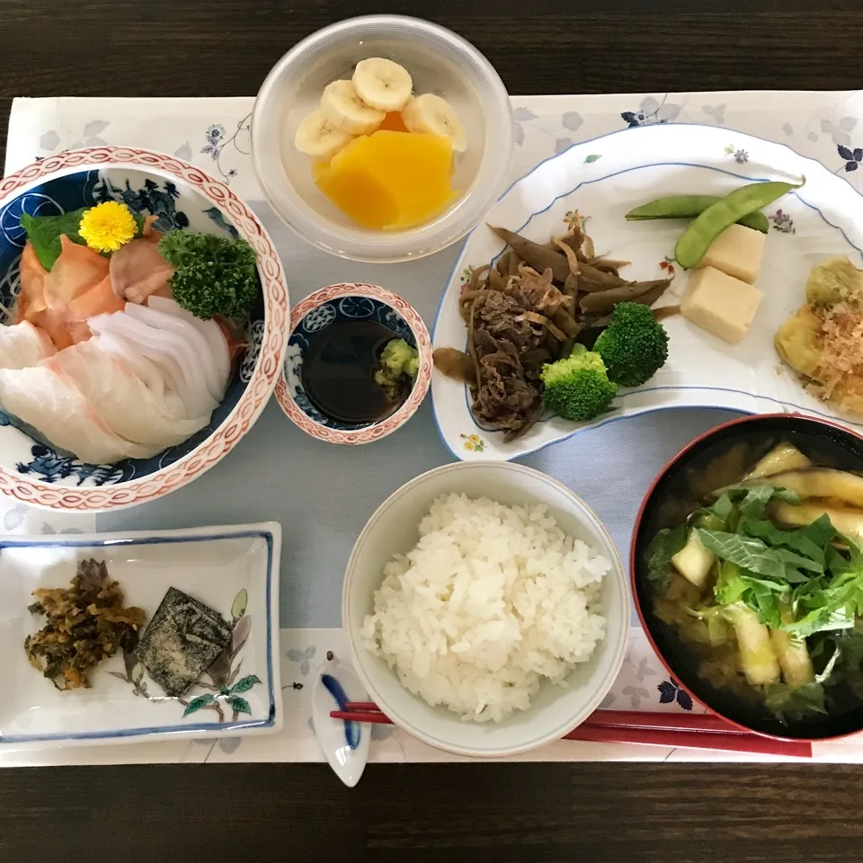 刺身定食、大好きなお刺身ばっかり💕|tamemitiさん