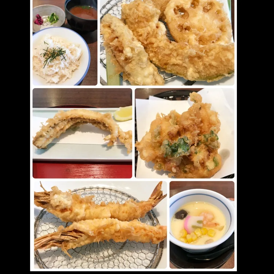 Snapdishの料理写真:揚げたての天ぷらを食べるのはいいなぁ〜💕|tamemitiさん