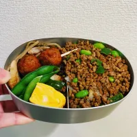 Snapdishの料理写真:ドライカレー弁当|shugoさん