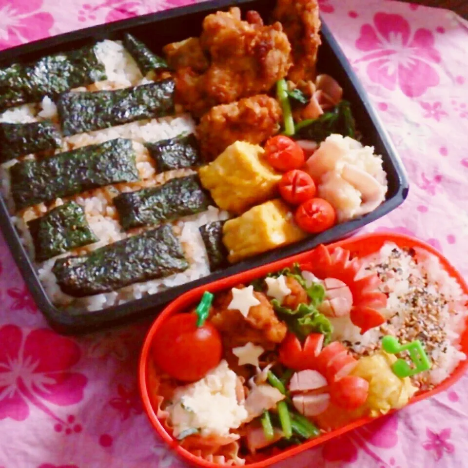 娘＆息子弁当|ハハさん