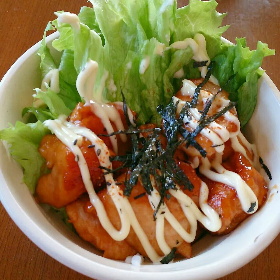 照り焼きチキン丼|ハハさん