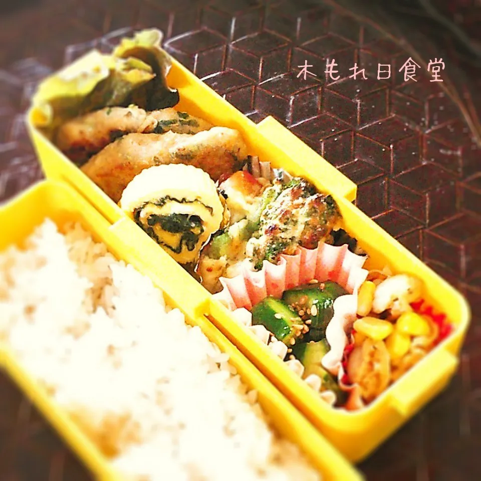 高菜のつくね弁当|木もれ日食堂さん