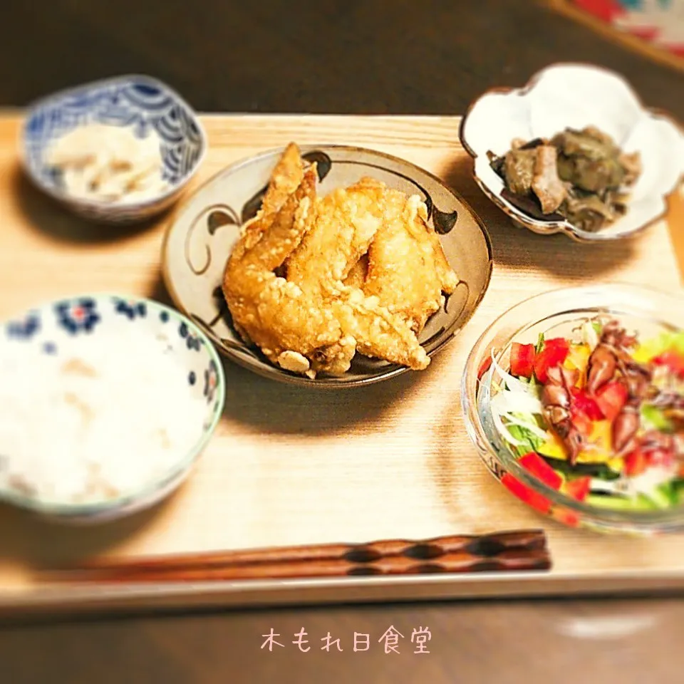 ヤンニョンチキン 定食|木もれ日食堂さん