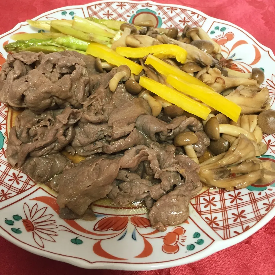 お肉とキノコの中華風炒め物❣️|tamemitiさん