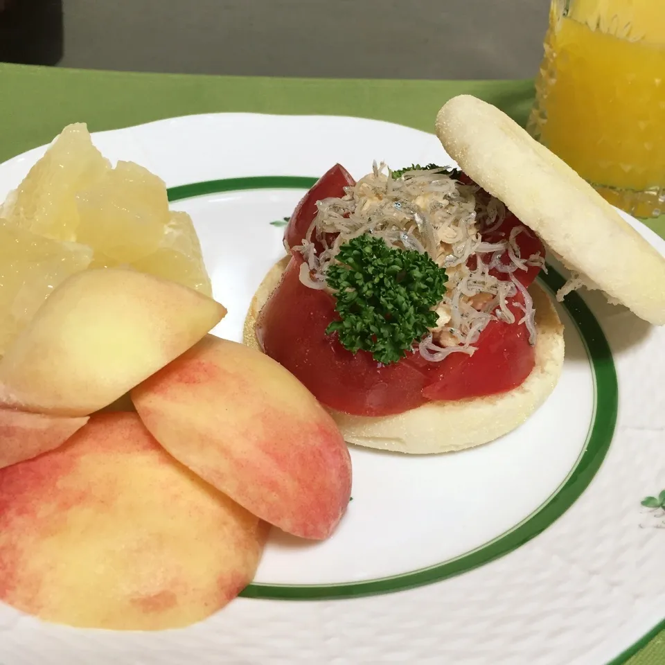 Snapdishの料理写真:1人でsupper❣️モーニングのようだけど🙋🏻|tamemitiさん