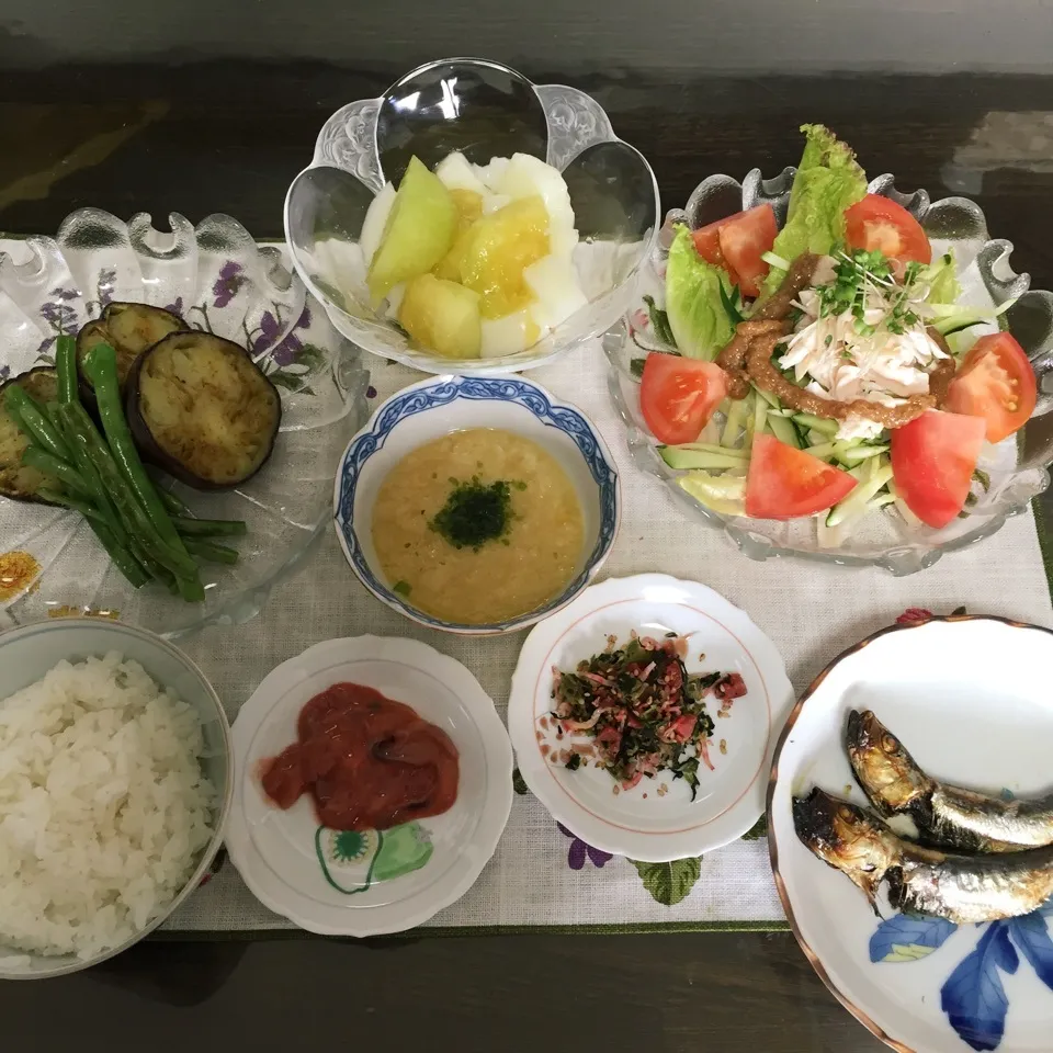 夏が来た〜の好物ばかりのサンデー朝食🙋🏻👏🏻|tamemitiさん