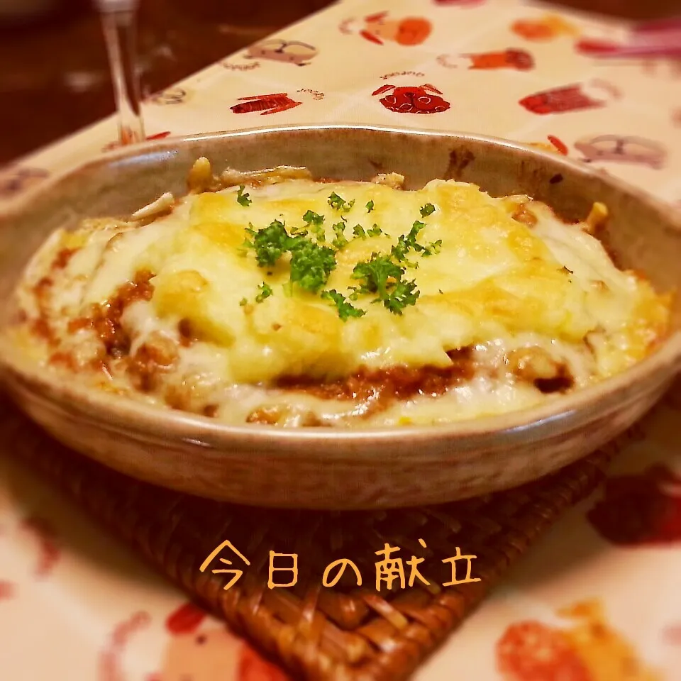 Snapdishの料理写真:ミートソースのドリア|木もれ日食堂さん