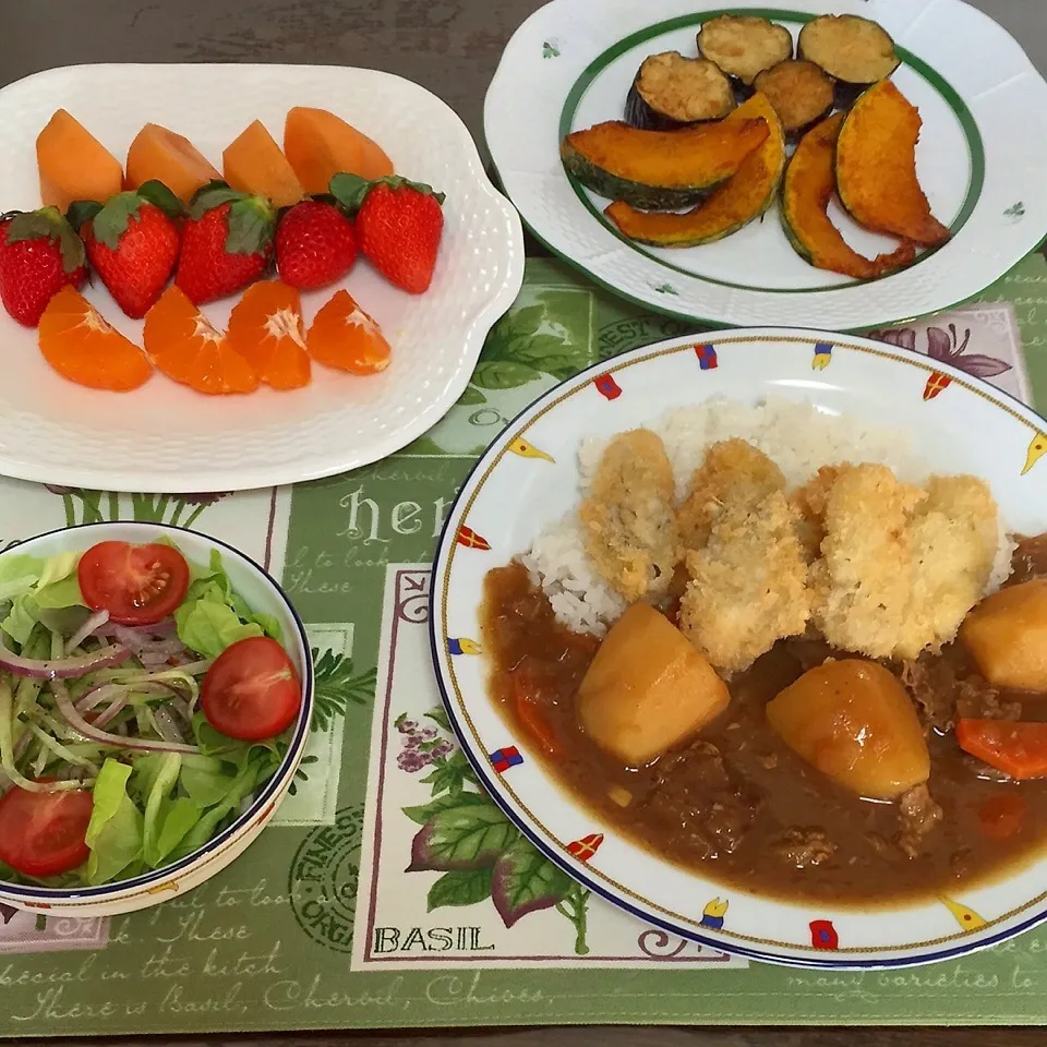 メッチャ美味しいカキフライ&お肉カレー(^_-)☆|tamemitiさん