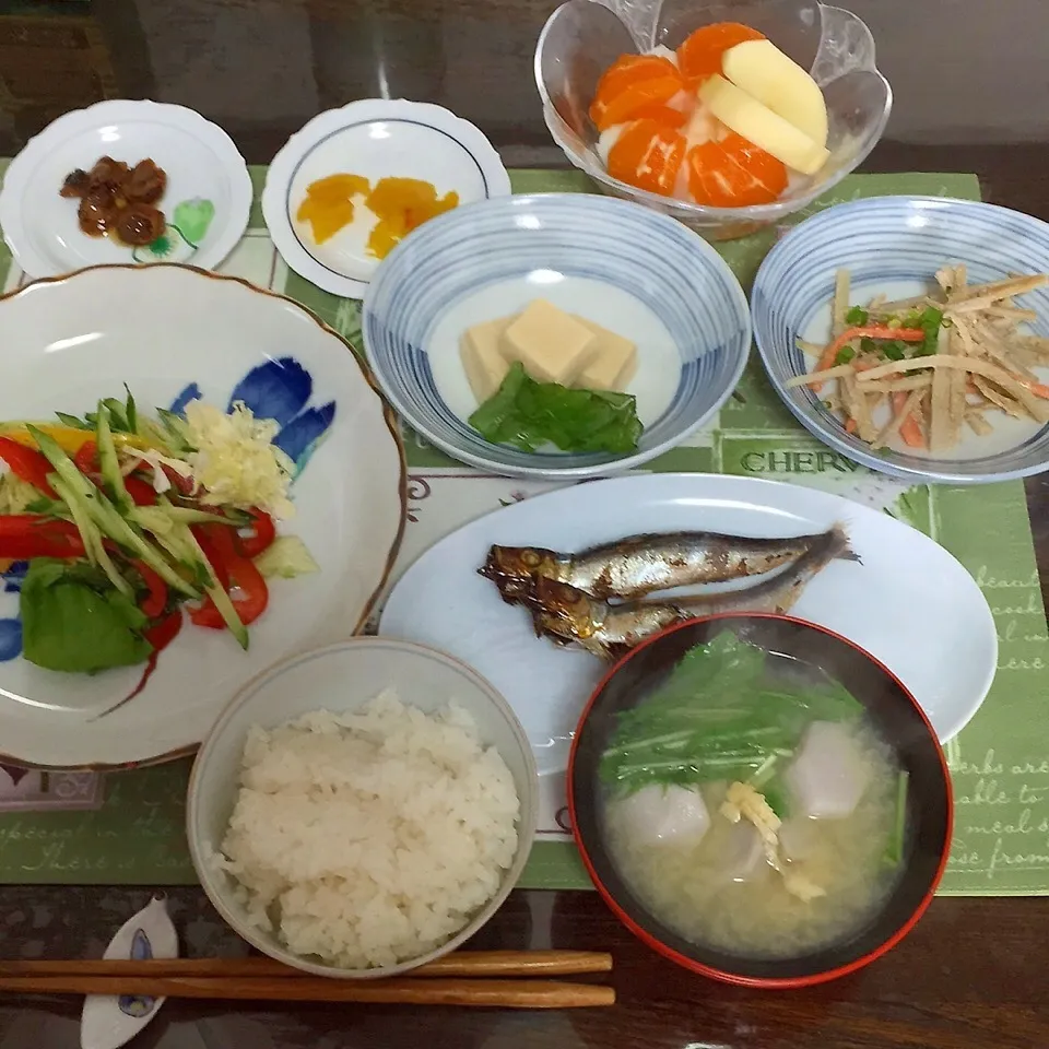 外食続きの旦那の今朝の朝食(^_-)☆|tamemitiさん