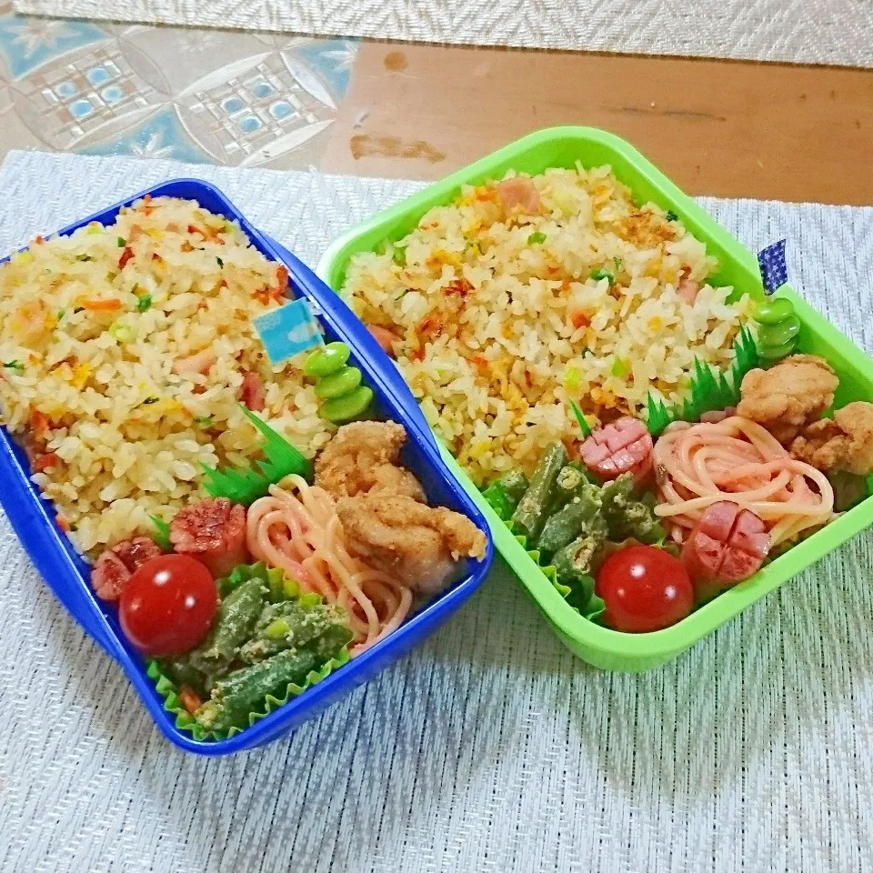 旦那と長男のお弁当🍱|りらさん