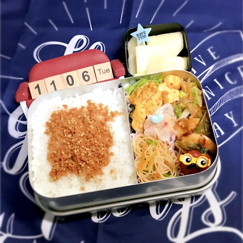 Snapdishの料理写真:旦那さんのお弁当|みきじょ〜さん