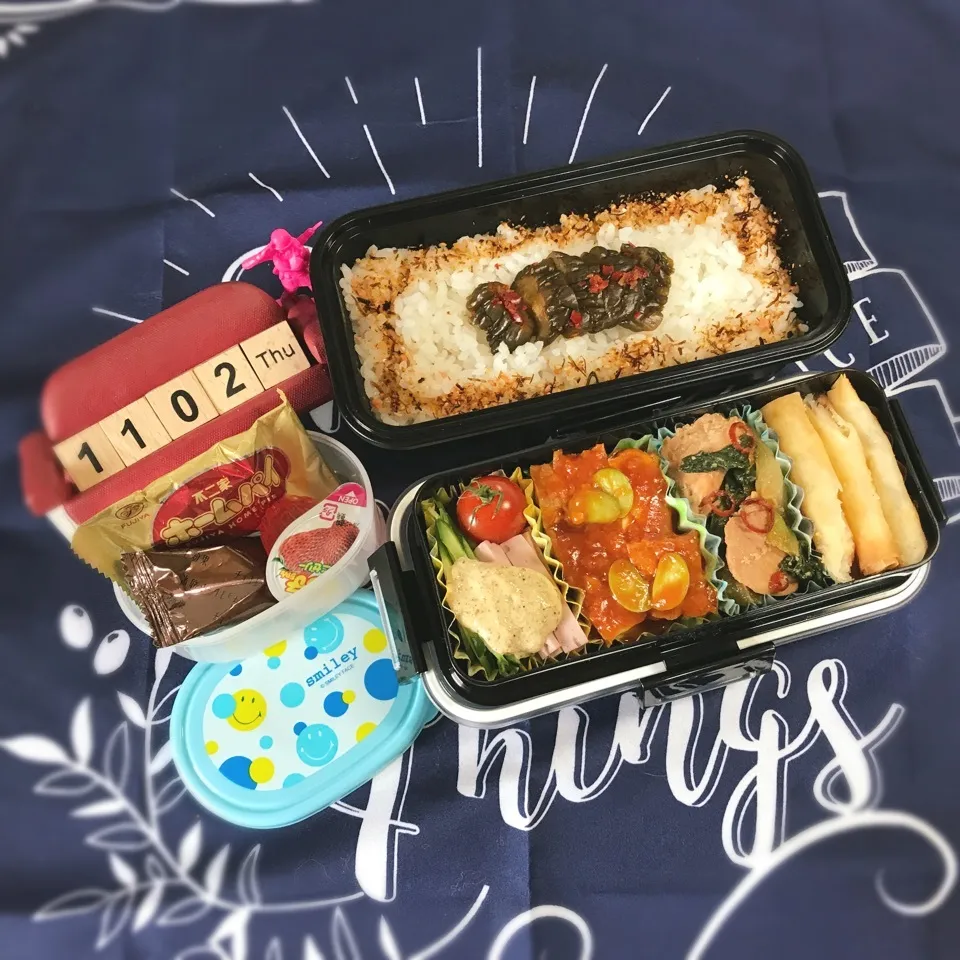 Snapdishの料理写真:旦那さんのお弁当|みきじょ〜さん