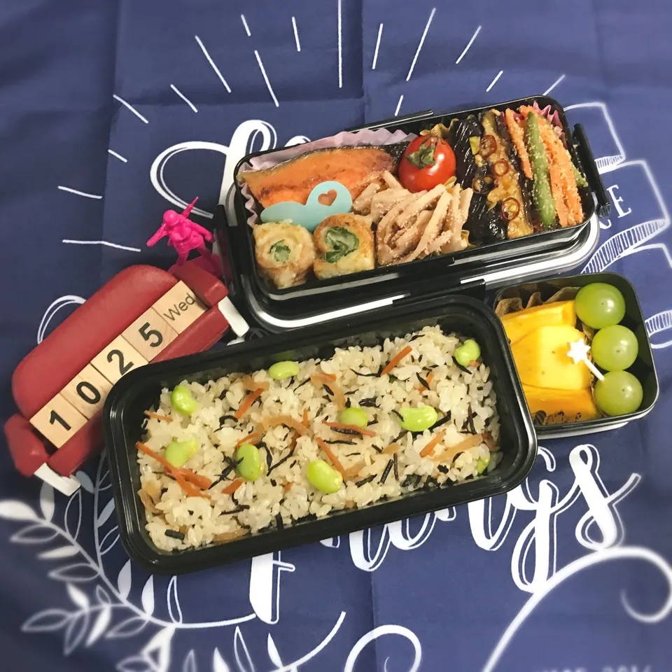 Snapdishの料理写真:旦那さんのお弁当|みきじょ〜さん