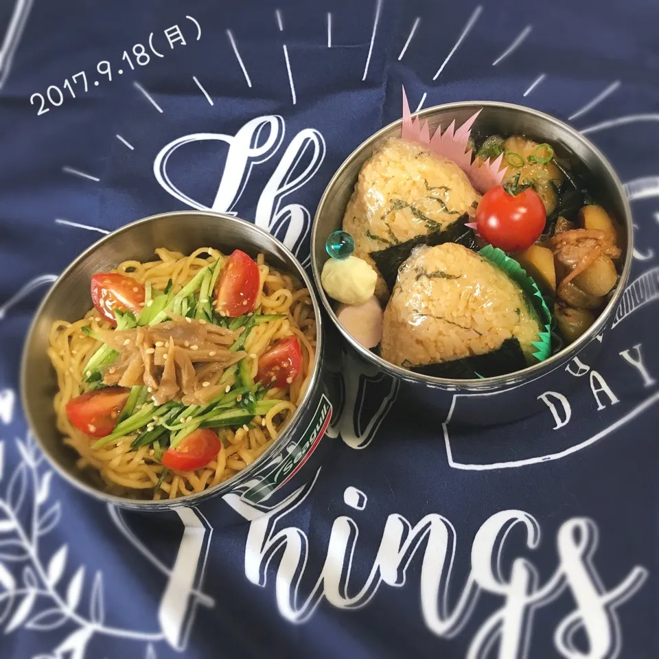 Snapdishの料理写真:旦那さんのお弁当|みきじょ〜さん