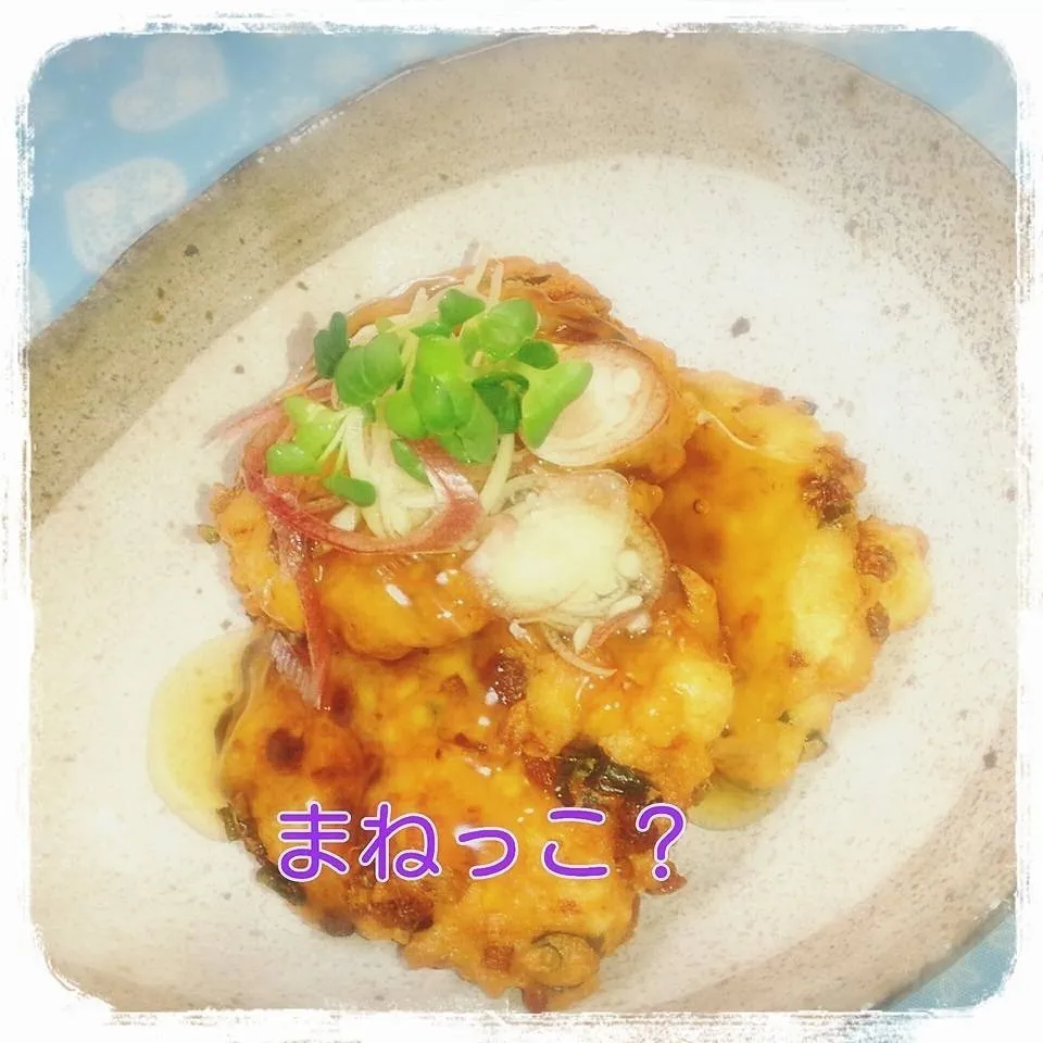 まねっこ♪　揚げ出し納豆豆腐☆|ねねさん