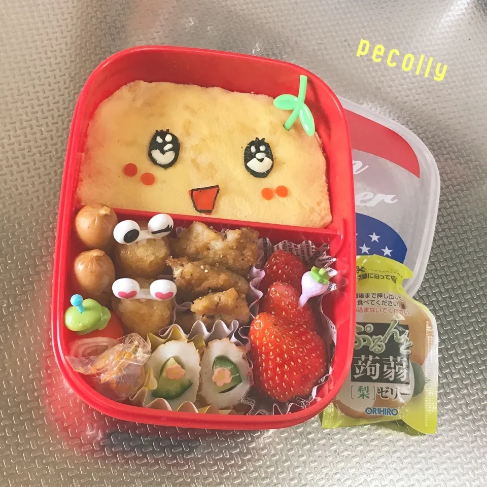 小3・娘弁当(ふなっしーキャラ弁)|みきじょ〜さん