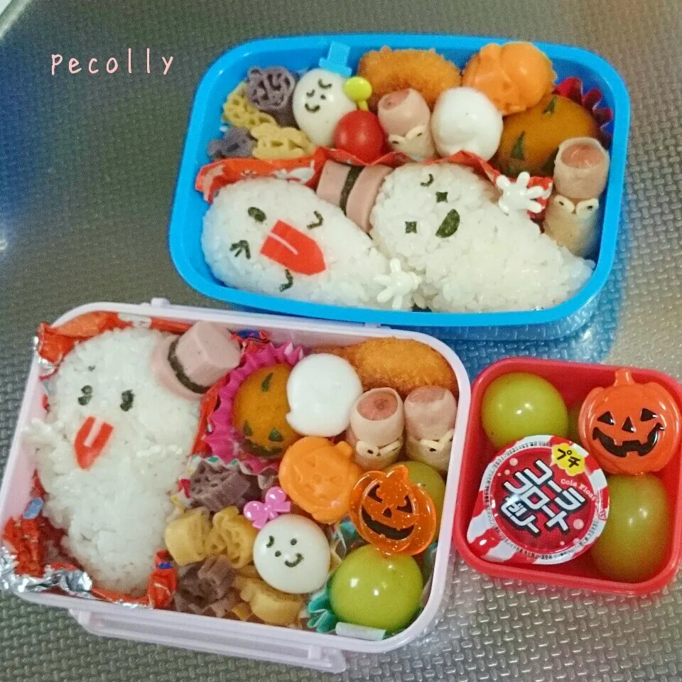 小4・小2のお弁当(ハロウィン👻🎃)|みきじょ〜さん