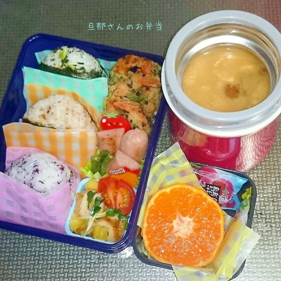 Snapdishの料理写真:旦那さんのお弁当|みきじょ〜さん