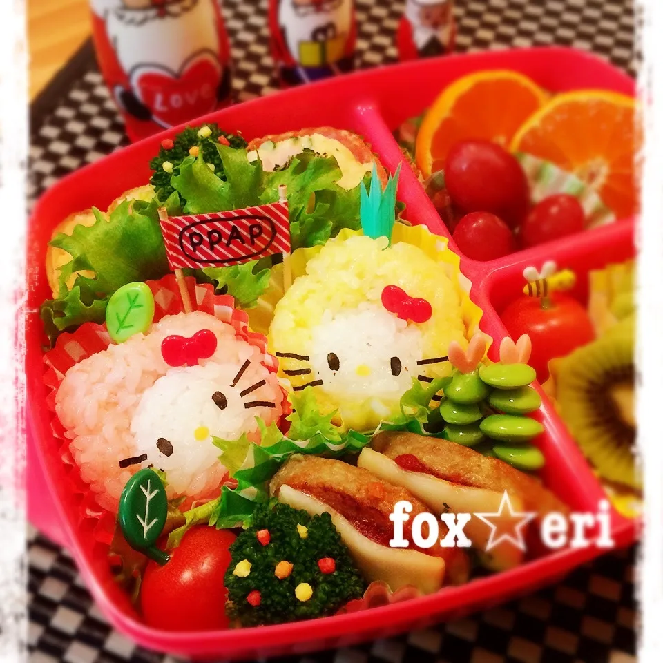 PPAP☆キティちゃん！娘ちゃん弁当♡|fox☆eriさん