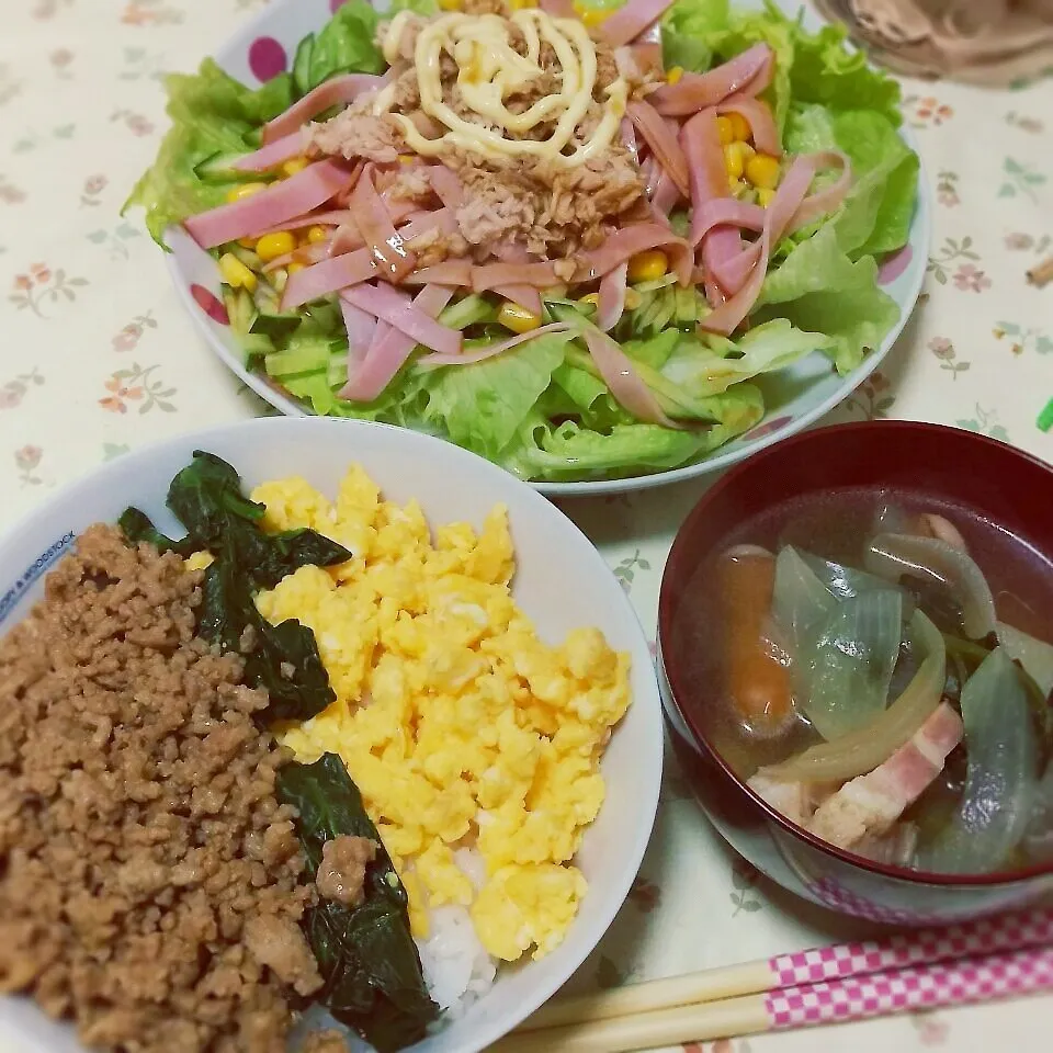 三色丼✨|じゅんさん