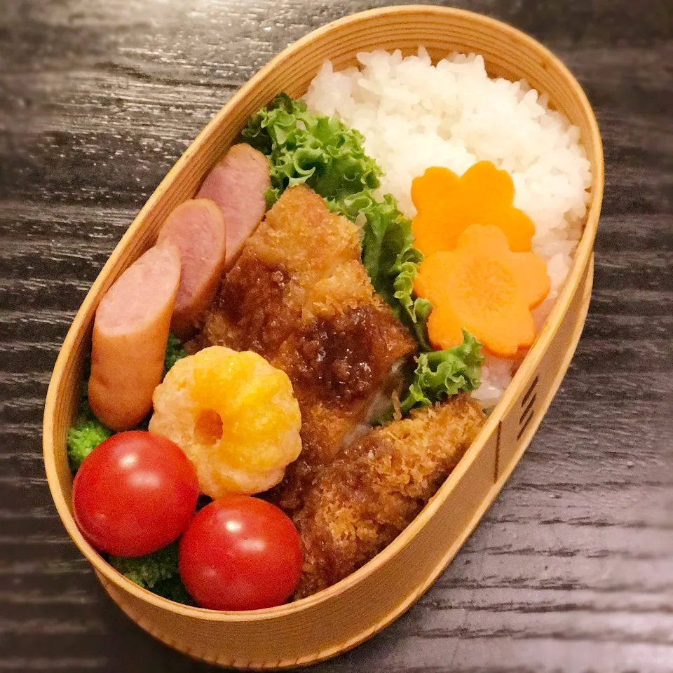 息子くん部活弁当♡とんかつ弁当♡|yu-chanさん