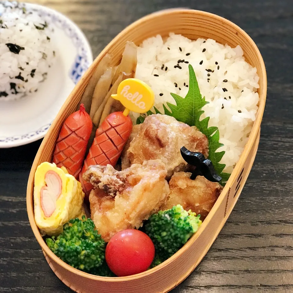 今日の息子くん弁当♡唐揚げ弁当♡|yu-chanさん