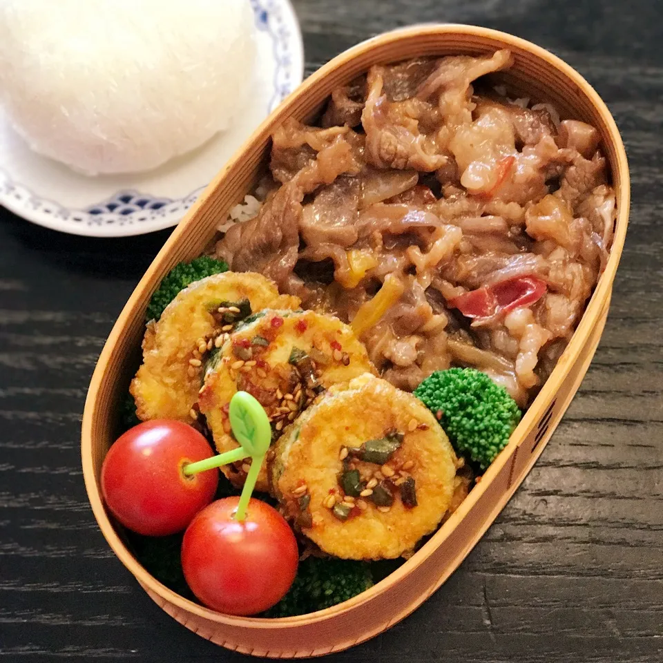 今日の息子くん弁当♡プルコギ&ジョン弁当♡|yu-chanさん