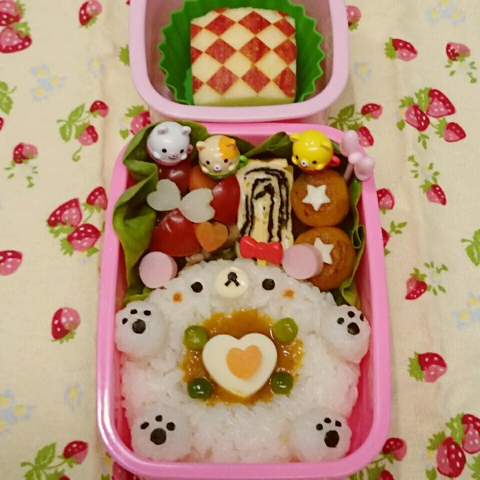 しろくまちゃんのカレー弁当🎵|みちゅあしさん