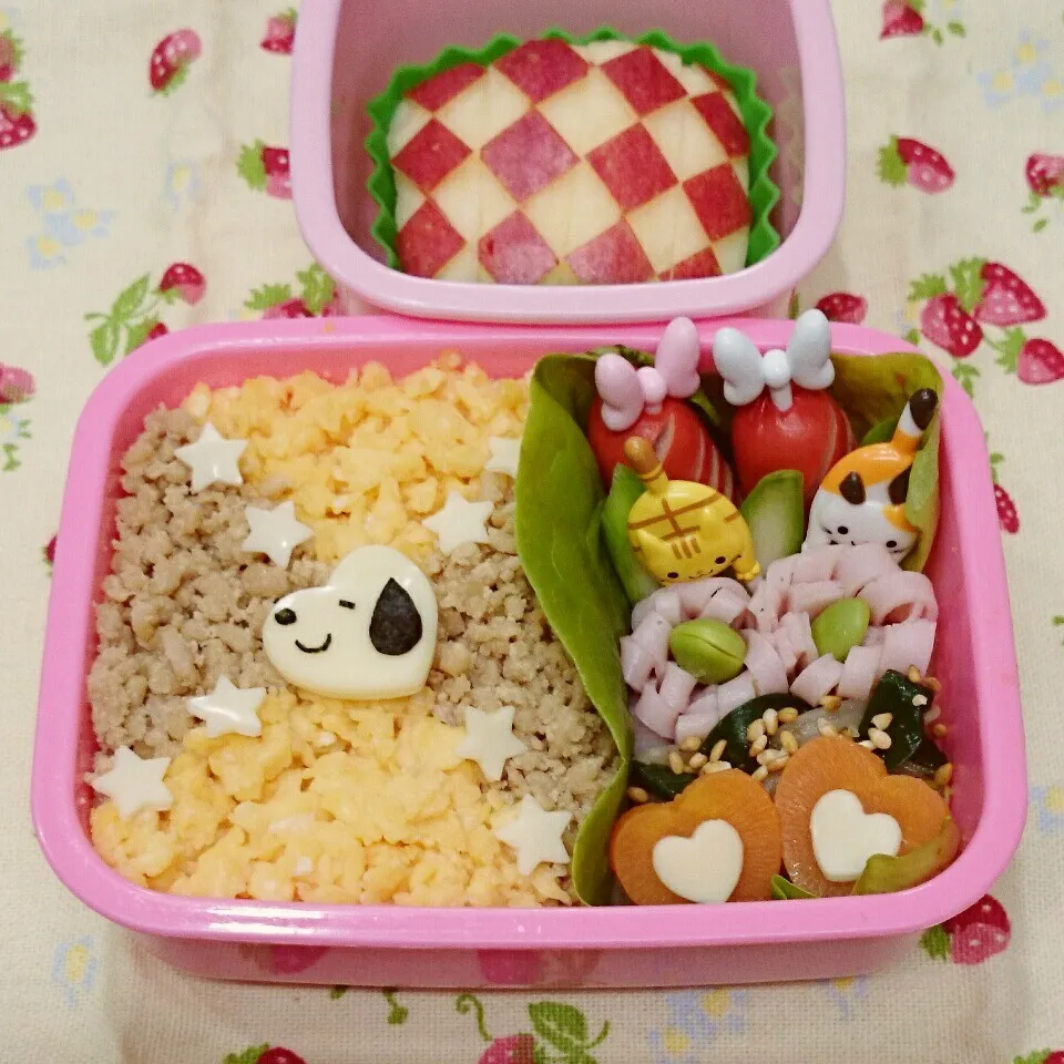 そぼろご飯弁当🎵|みちゅあしさん