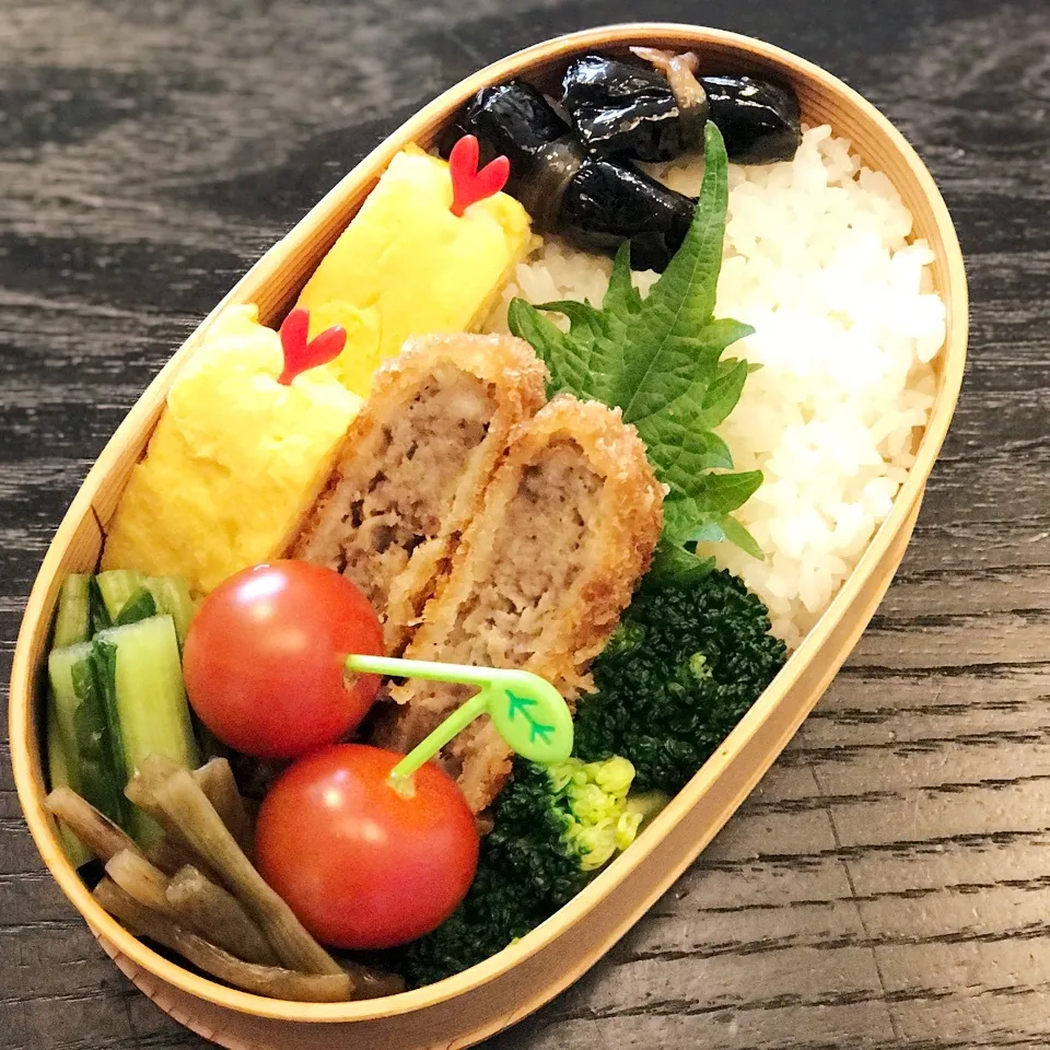 今日の息子くん弁当♡メンチかつ弁当♡|yu-chanさん